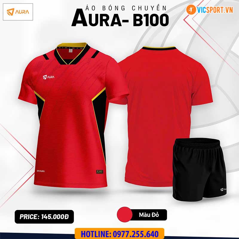 Quần áo bóng chuyền Aura B100 - Hình ảnh 7