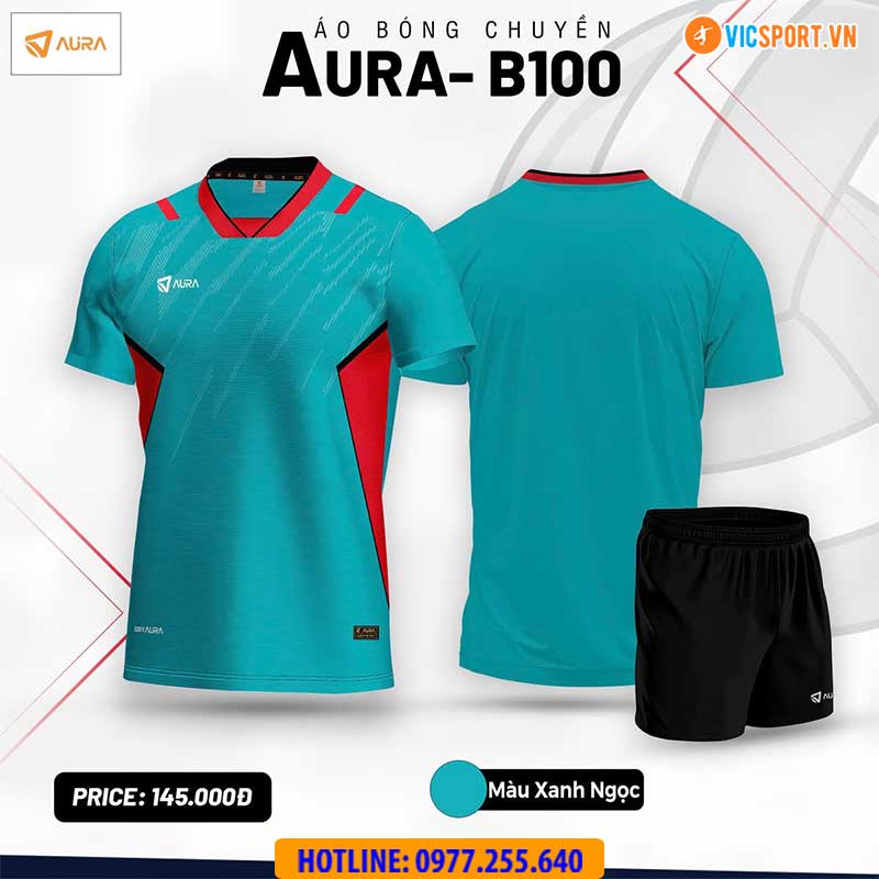 Quần áo bóng chuyền Aura B100 - Hình ảnh 9