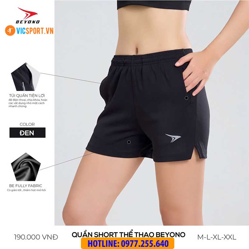 Quần short thể thao nữ đa năng Beyono QLC03 - Hình ảnh 9