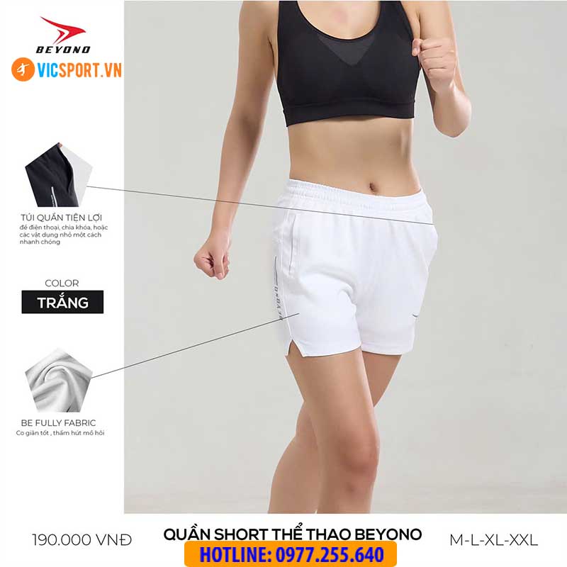 Quần short thể thao nữ đa năng Beyono QLC03 - Hình ảnh 5