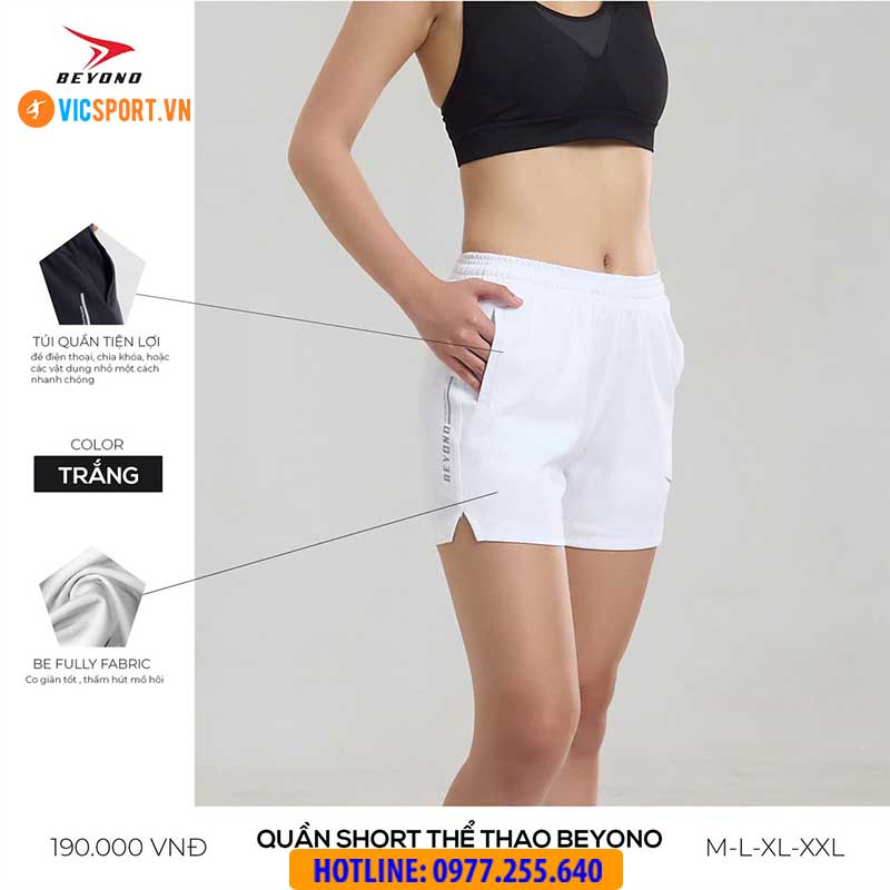 Quần short thể thao nữ đa năng Beyono QLC03 - Hình ảnh 6