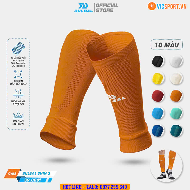Tất ống – Ống vớ thể thao Bulbal Shin 03 - Hình ảnh 13