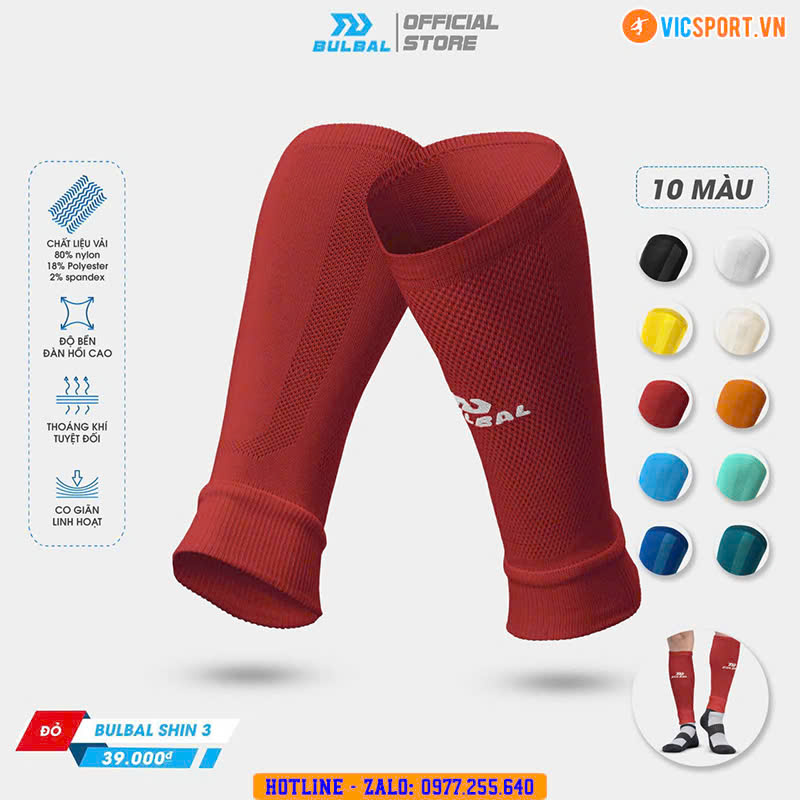 Tất ống – Ống vớ thể thao Bulbal Shin 03 - Hình ảnh 15