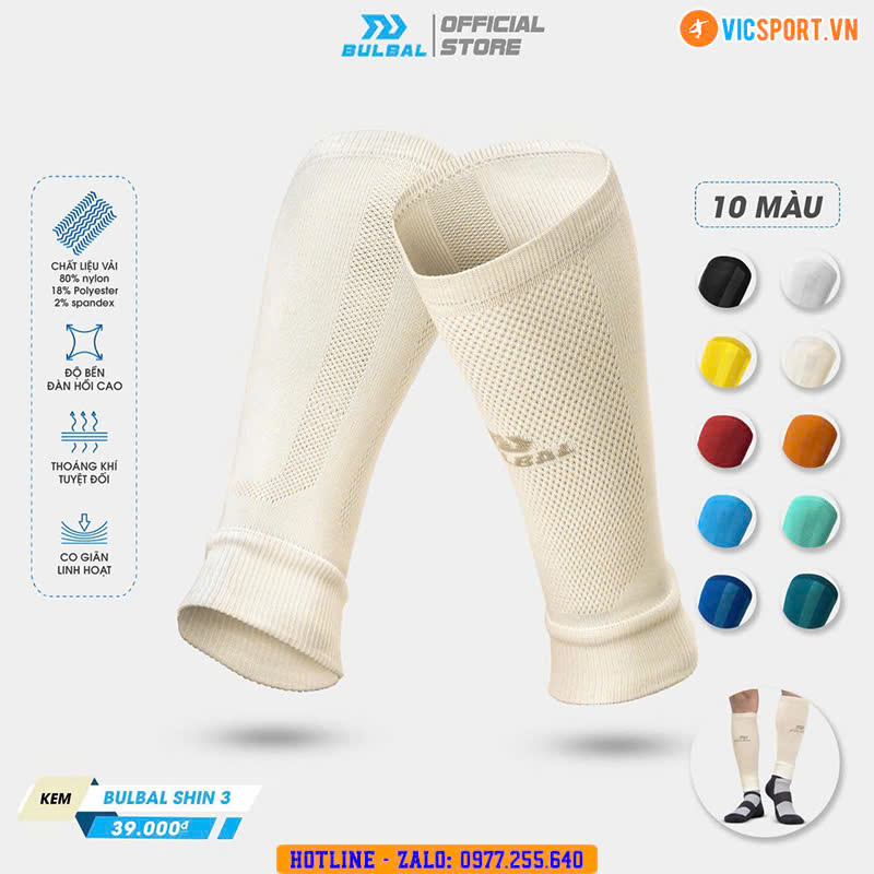 Tất ống – Ống vớ thể thao Bulbal Shin 03 - Hình ảnh 16