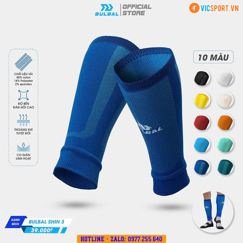Tất ống – Ống vớ thể thao Bulbal Shin 03 - Hình ảnh 19
