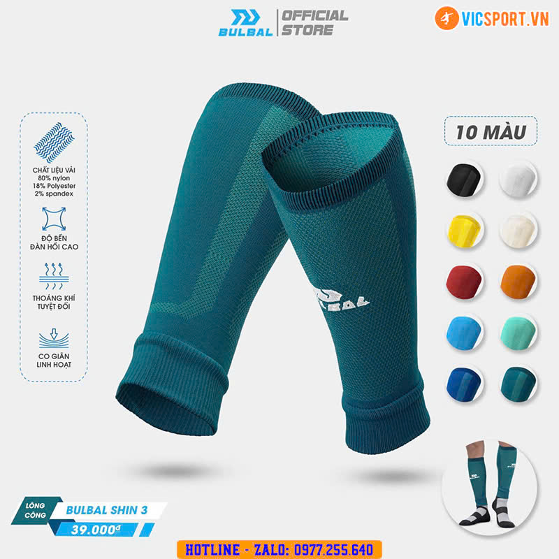 Tất ống – Ống vớ thể thao Bulbal Shin 03 - Hình ảnh 20