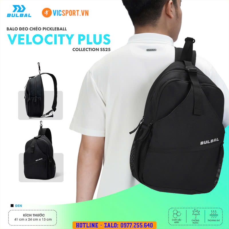 Balo pickleball đeo chéo Bulbal Velocity Plus - Hình ảnh 32