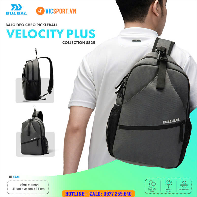 Balo pickleball đeo chéo Bulbal Velocity Plus - Hình ảnh 31