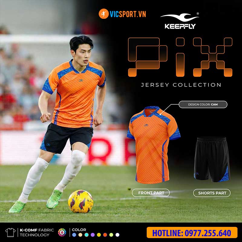 Áo đá banh không logo KeepFly Pix - Hình ảnh 25