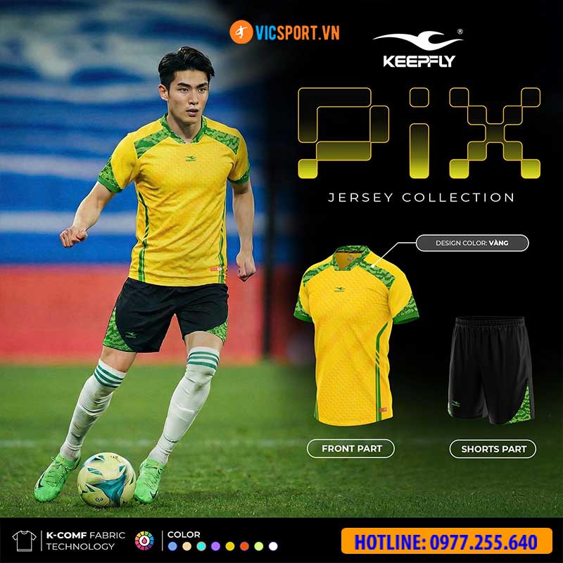 Áo đá banh không logo KeepFly Pix - Hình ảnh 28