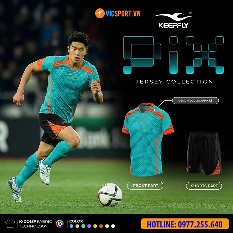 Áo đá banh không logo KeepFly Pix - Hình ảnh 23