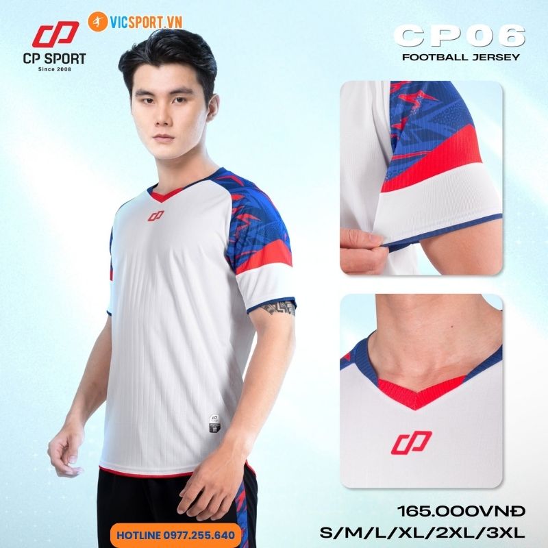 Áo đá banh không logo CP06 - Hình ảnh 21