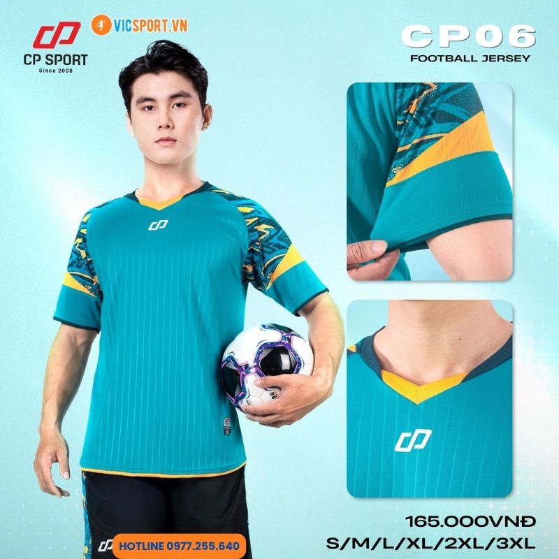 Áo đá banh không logo CP06 - Hình ảnh 17
