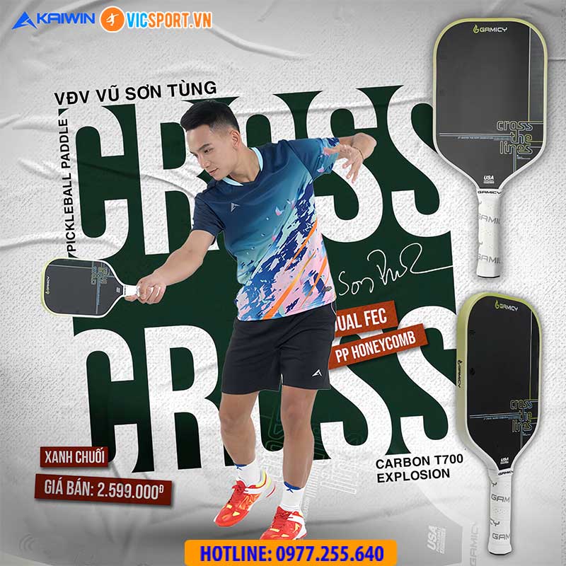 Vợt pickleball Gamicy Cross G-Pro Carbon T700 - Hình ảnh 15