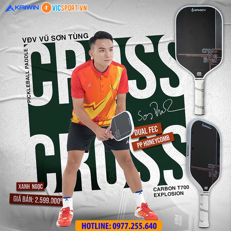 Vợt pickleball Gamicy Cross G-Pro Carbon T700 - Hình ảnh 14