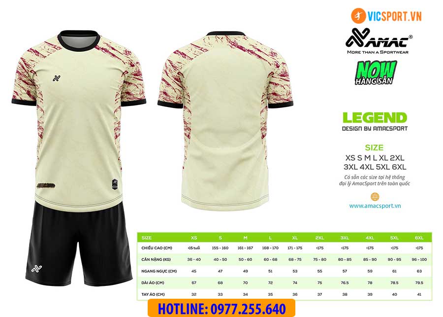 Áo đá banh thiết kế Amac Legend - Hình ảnh 14