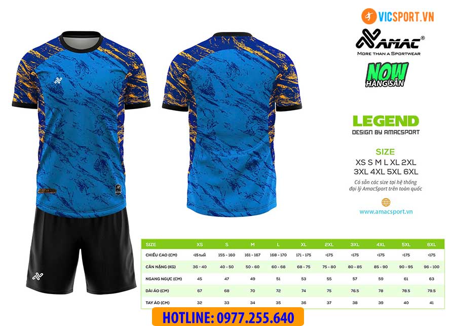 Áo đá banh thiết kế Amac Legend - Hình ảnh 18