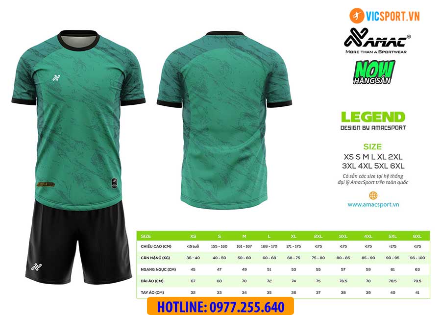 Áo đá banh thiết kế Amac Legend - Hình ảnh 19