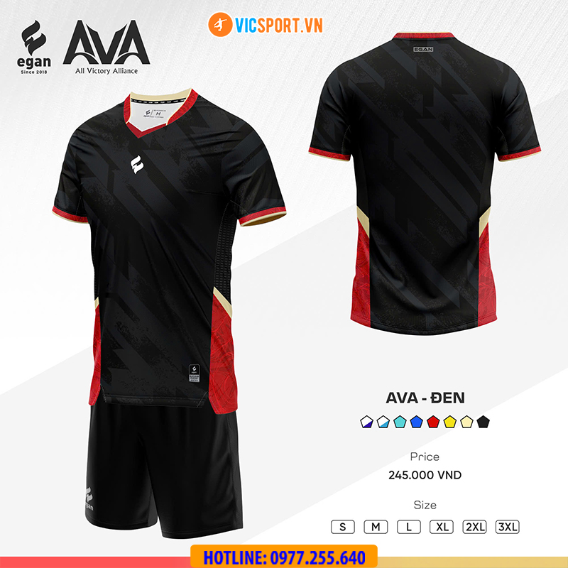 Áo đá banh không logo Egan Ava - Hình ảnh 2