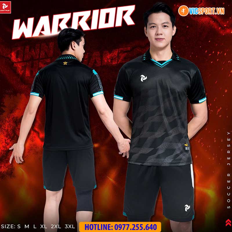 Áo đá banh không logo Justplay Warrior - Hình ảnh 5