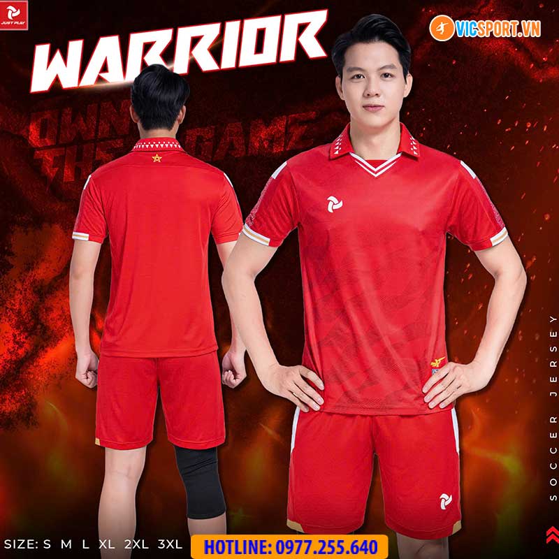 Áo đá banh không logo Justplay Warrior - Hình ảnh 8