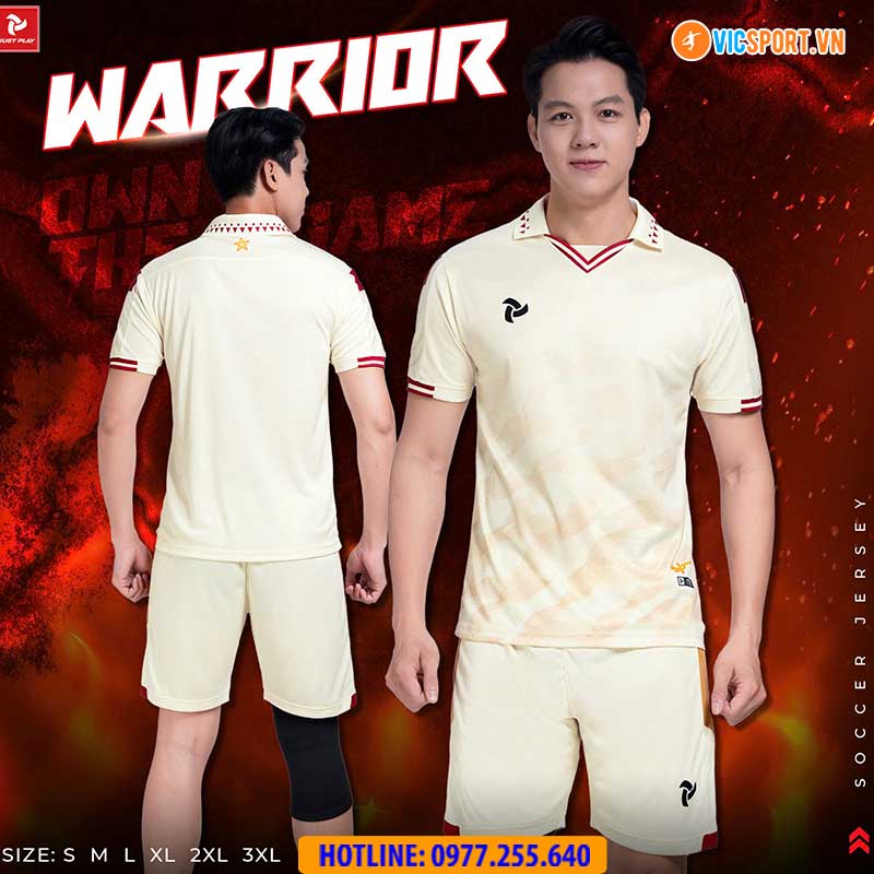Áo đá banh không logo Justplay Warrior - Hình ảnh 4