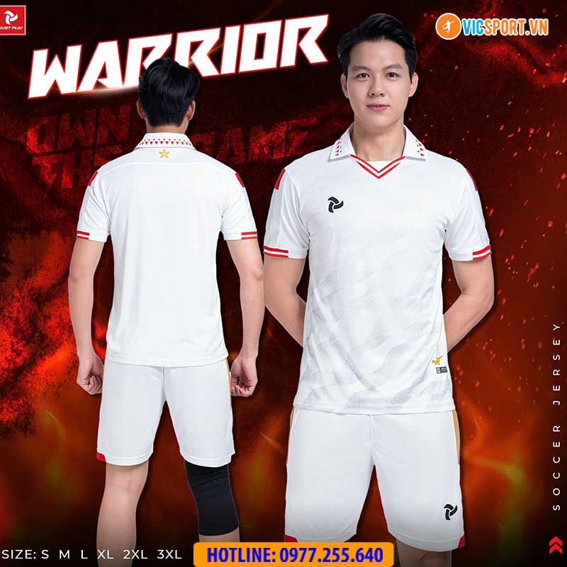 Áo đá banh không logo Justplay Warrior - Hình ảnh 6