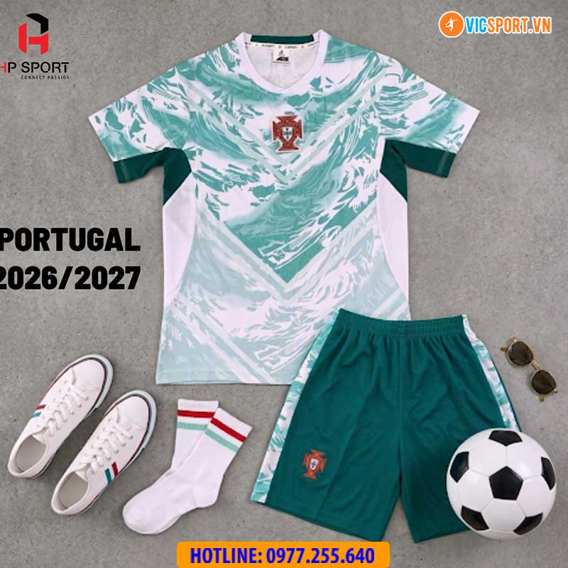 Áo đá banh đội tuyển Bồ Đào Nha WC 2026 vải mè - Hình ảnh 22