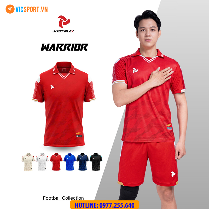 Áo đá banh không logo Justplay Warrior - Hình ảnh 19