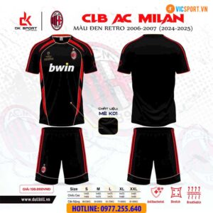 Áo đá banh Retro Clb AC Milan