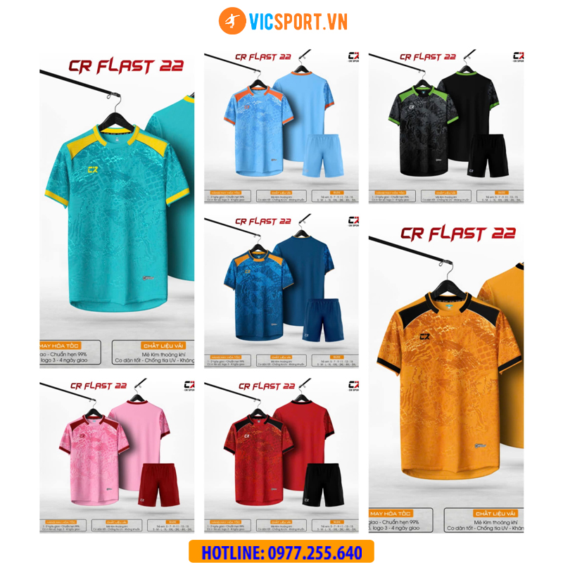 Áo đá banh thiết kế CR Flast 22