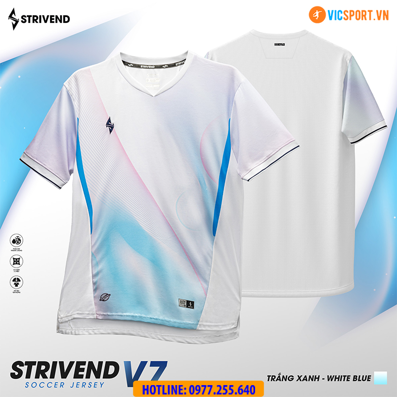 Áo đá banh không logo Strivend V7 Galaxy - Hình ảnh 3