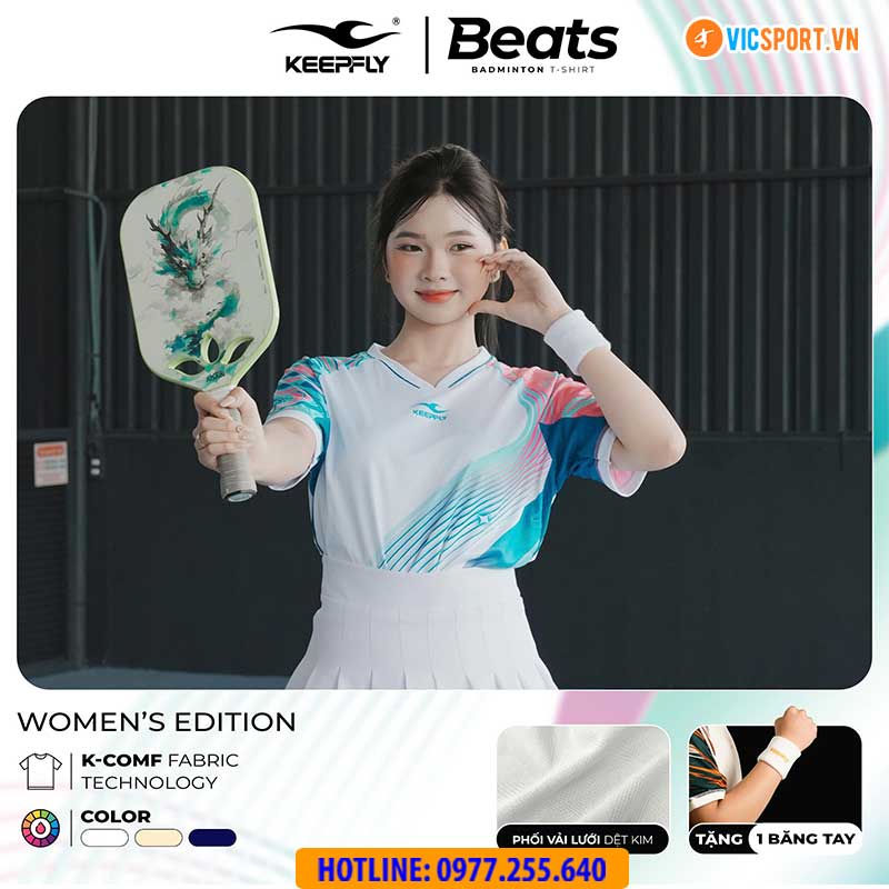 Áo cầu lông pickleball KeepFly Beats đa năng - Hình ảnh 4