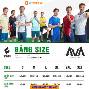 Áo đá banh không logo Egan Ava