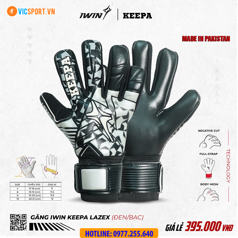 Găng tay thủ môn iWin Keepa Lazex - Hình ảnh 13