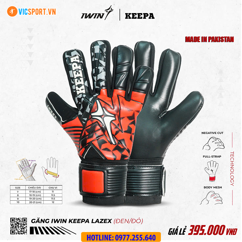 Găng tay thủ môn iWin Keepa Lazex - Hình ảnh 11