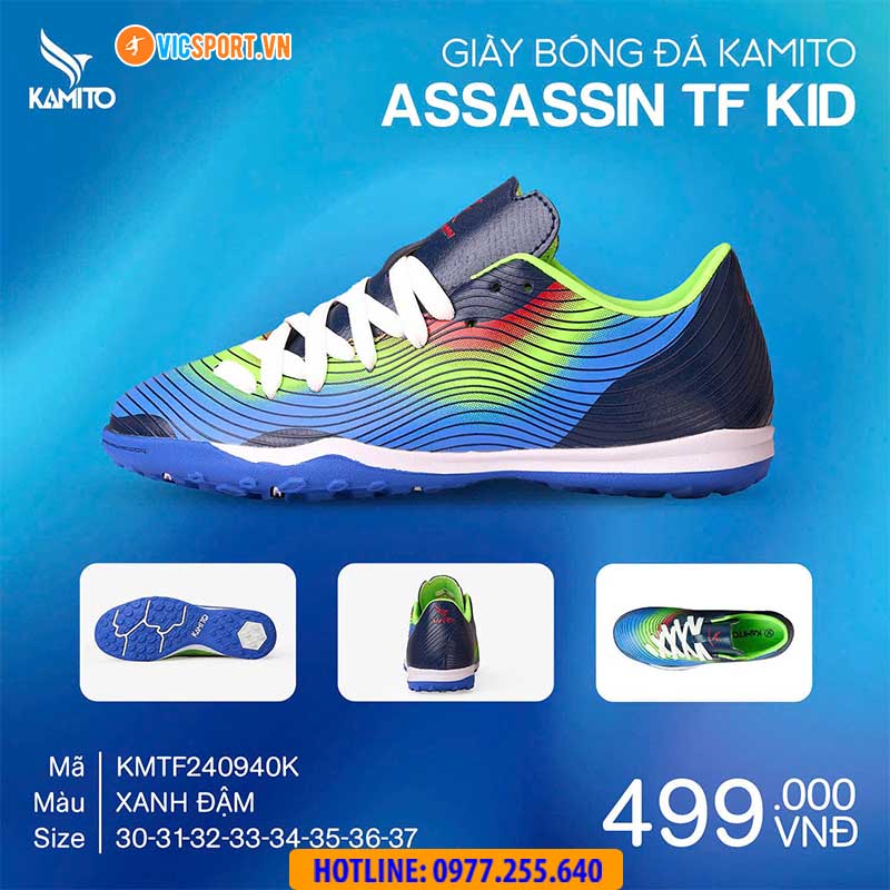 Giày đá banh trẻ em Kamito Assassin đế TF - Hình ảnh 3