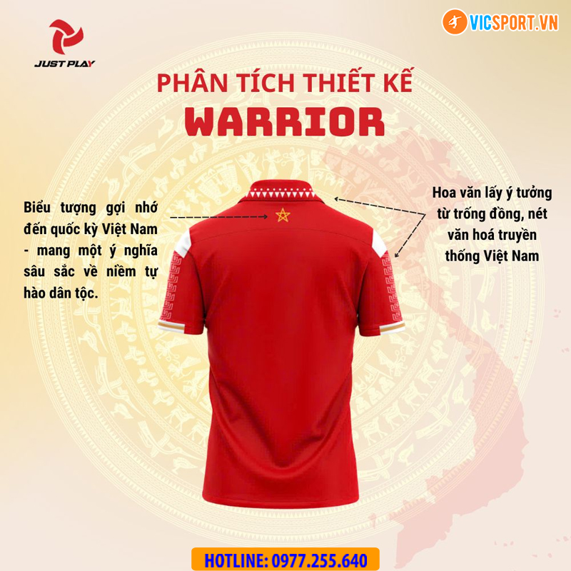 Áo đá banh không logo Justplay Warrior - Hình ảnh 70