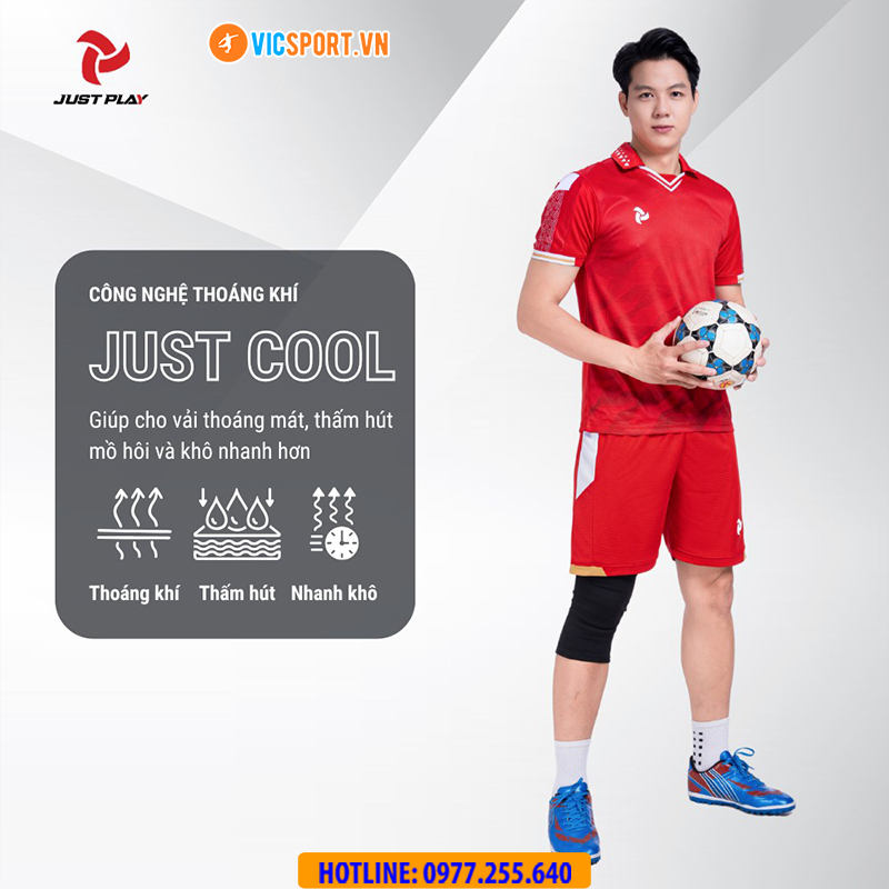 Áo đá banh không logo Justplay Warrior - Hình ảnh 12