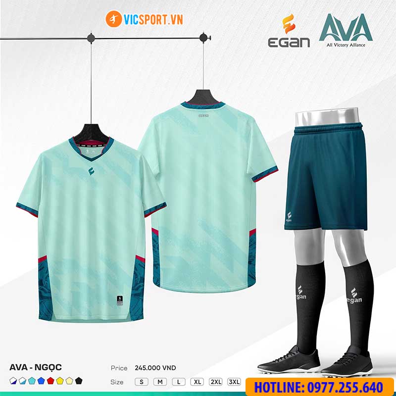 Áo đá banh không logo Egan Ava - Hình ảnh 48