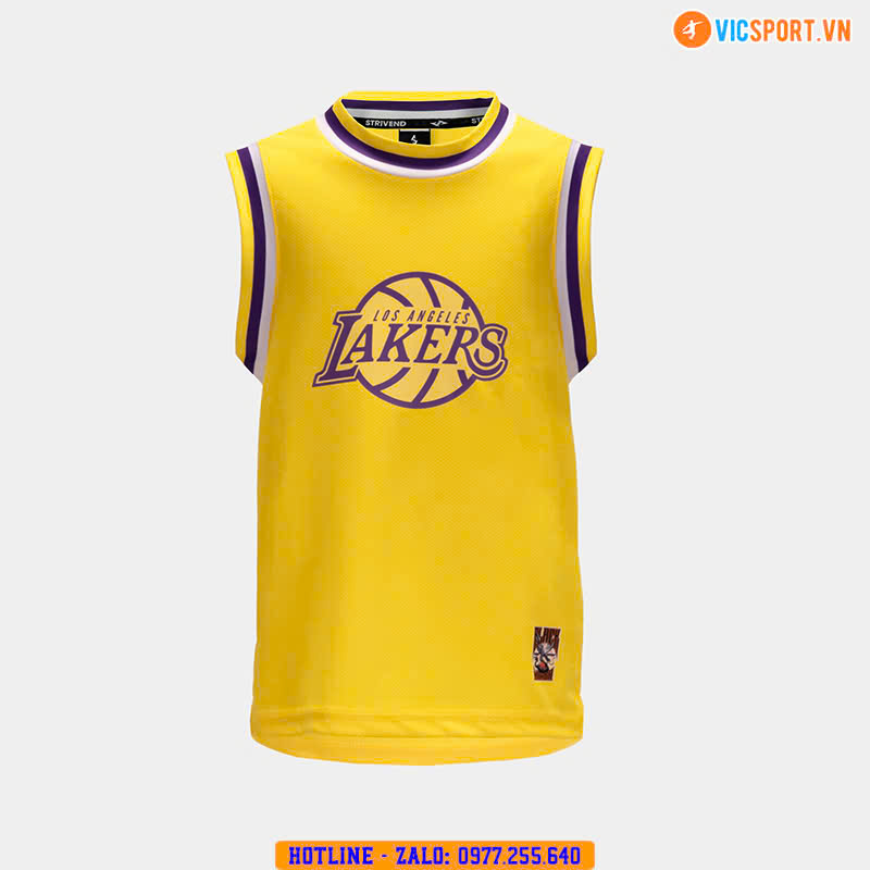 Quần áo bóng rổ trẻ em Strivend Los Angeles Lakers - Hình ảnh 13