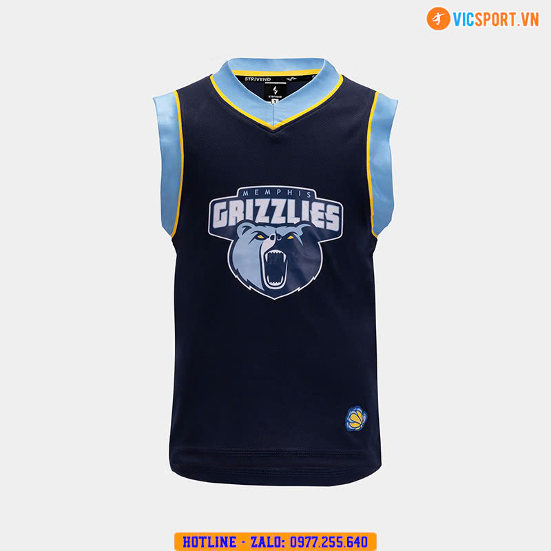 Quần áo bóng rổ trẻ em Strivend Memphis Grizzlies - Hình ảnh 12