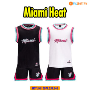 Quần áo bóng rổ Strivend trẻ em Miami Heat