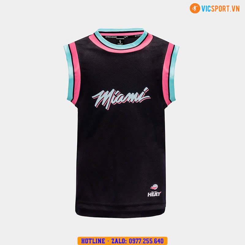 Quần áo bóng rổ Strivend trẻ em Miami Heat - Hình ảnh 11