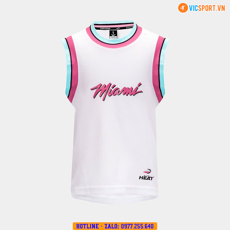 Quần áo bóng rổ Strivend trẻ em Miami Heat - Hình ảnh 12