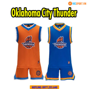 Quần áo bóng rổ trẻ em Strivend Oklahoma City Thunder