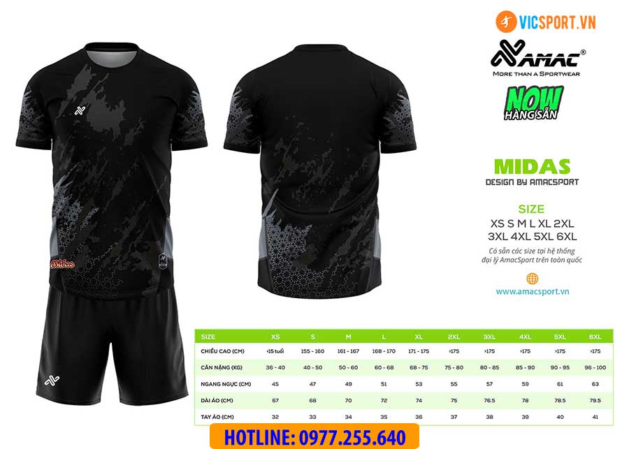 Áo đá banh thiết kế Amac Midas - Hình ảnh 3