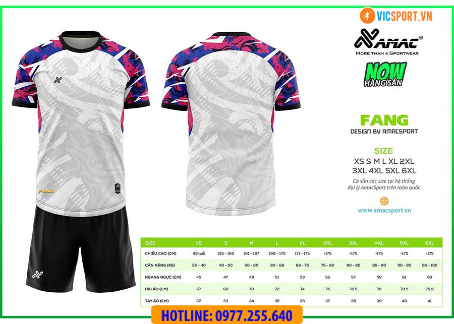Áo đá banh thiết kế Amac Fang - Hình ảnh 4