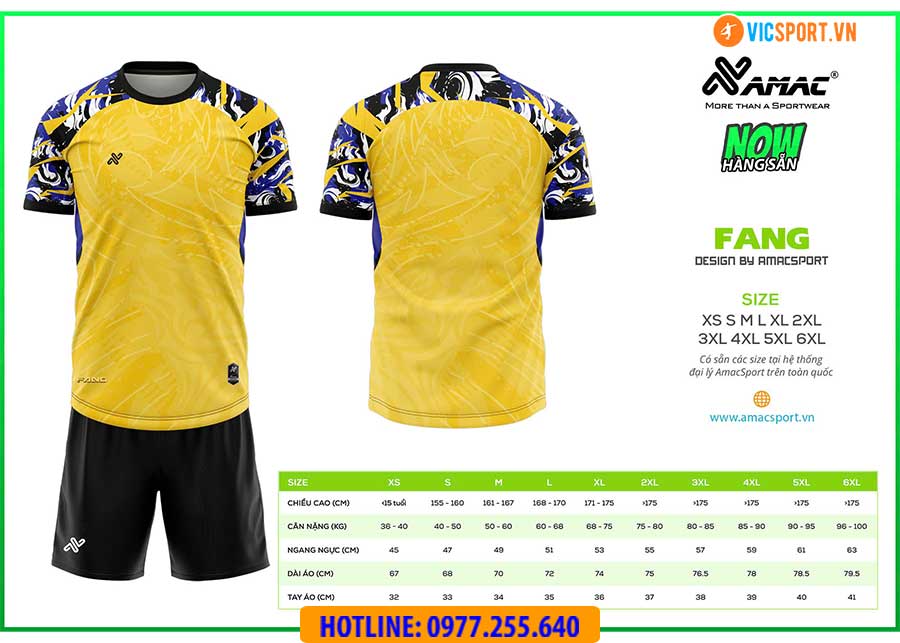Áo đá banh thiết kế Amac Fang - Hình ảnh 2