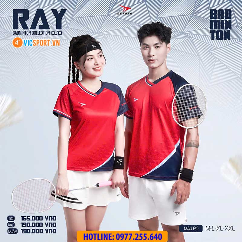 Áo cầu lông pickleball Beyono Ray CL13 đa năng - Hình ảnh 3